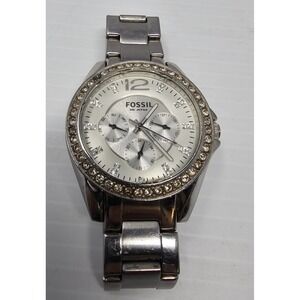 Fossil ES3202 Women's‎ Riley Quartz SilverStainless Steel Watch 38mm